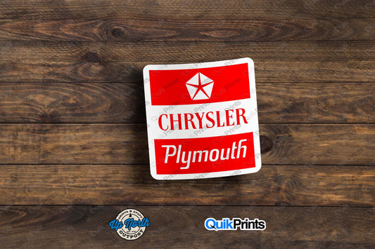Chrysler Plymouth Retro Sticker