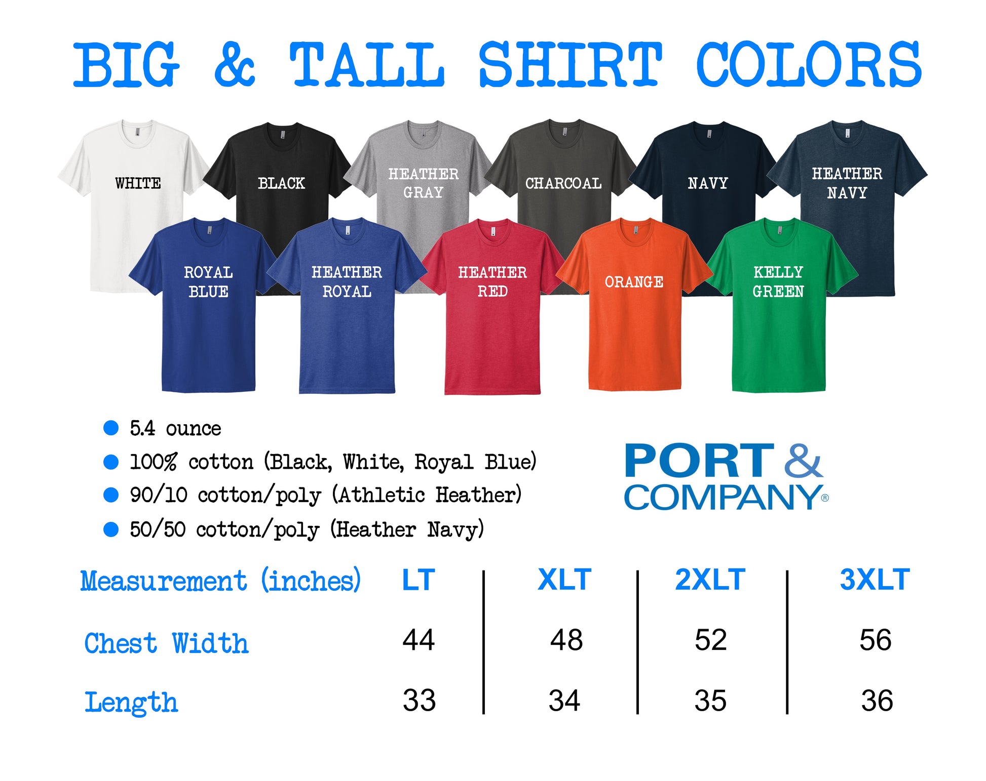 a group of t - shirts with different colors and sizes