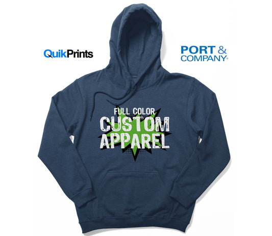Custom Apparel - Port and Company Pullover Hoodie (TALL SIZES)