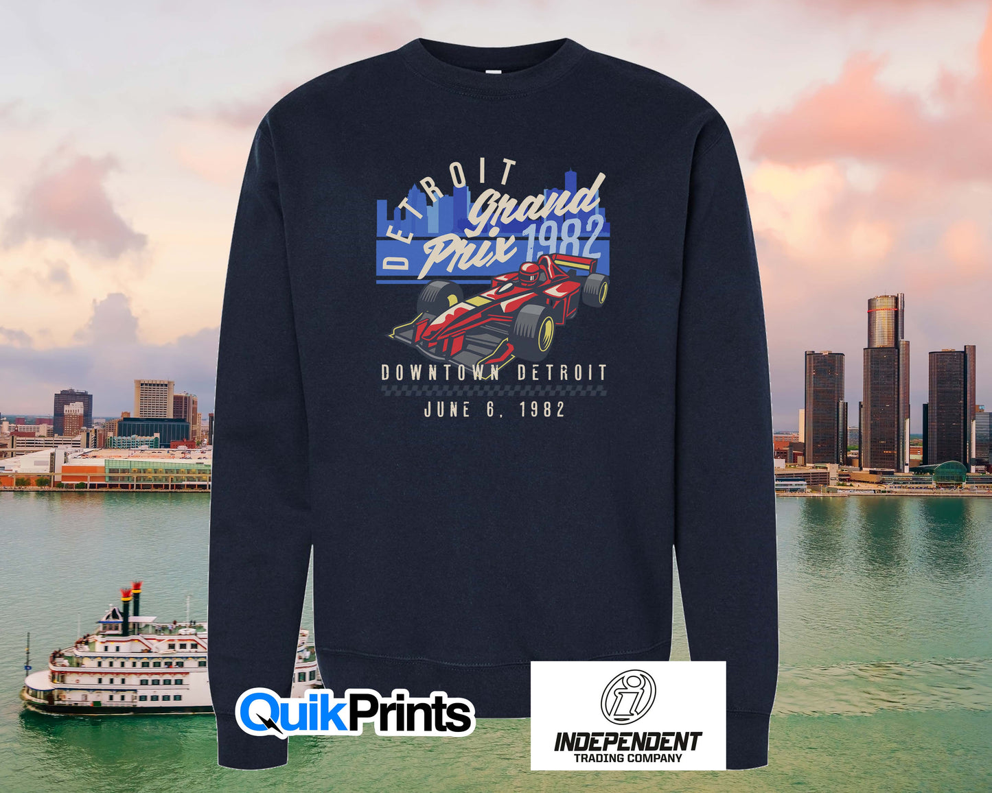 Detroit Grand Prix '82 Crewneck Sweatshirt