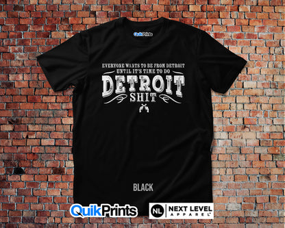 Time to do Detroit Shit (Vintage Print)