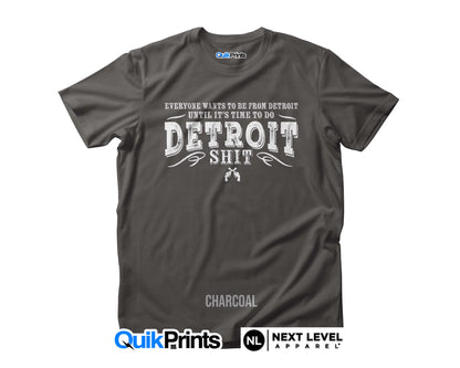 Time to do Detroit Shit (Vintage Print)