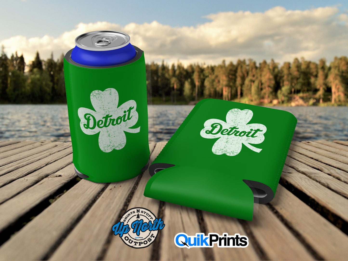 Detroit Shamrock Koozie