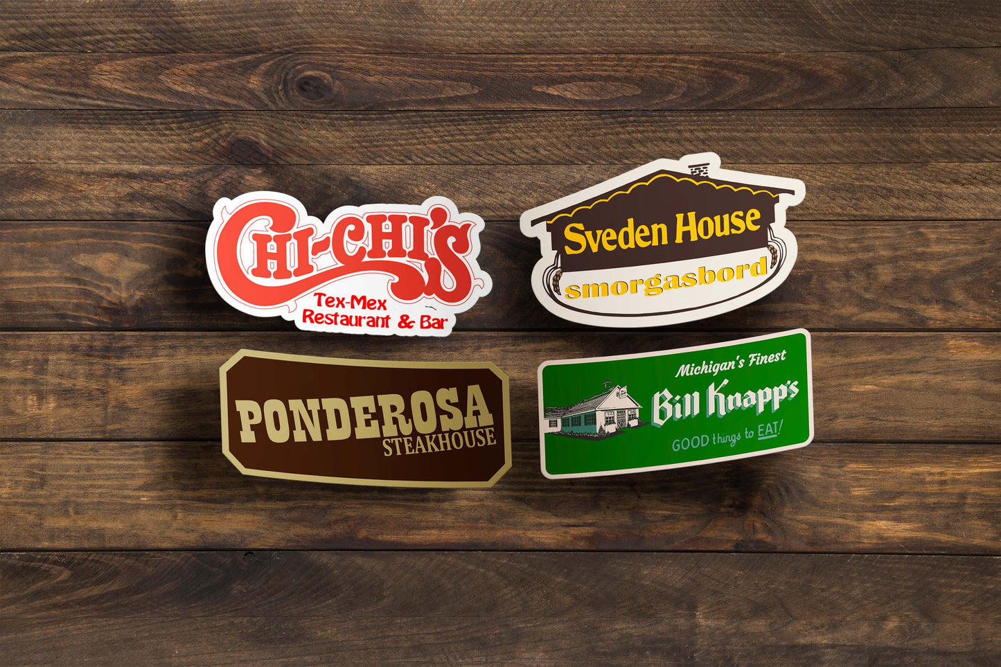 Defunct Restaurant Sticker Pack