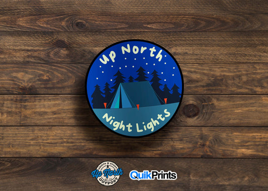 Up North Night Lights Sticker