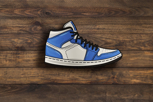 Sneaker Blue/White Sticker