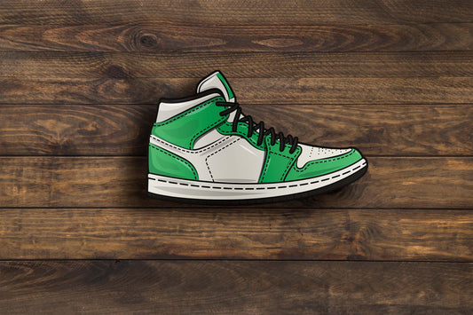 Sneaker Green/White Sticker