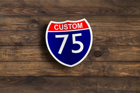 Custom Michigan Interstate Stickers
