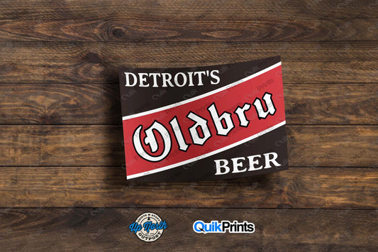 Detroit's Oldbru Beer Sticker