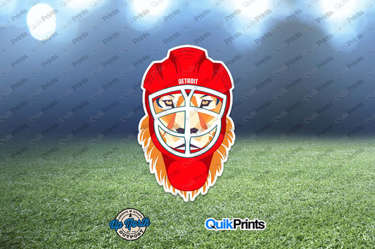 Hockey Goalie Lion Sticker