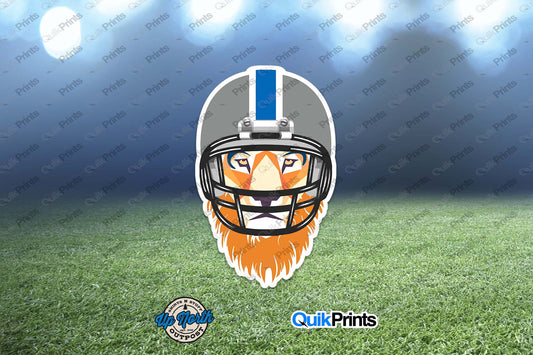 Football Helmet Lion Sticker