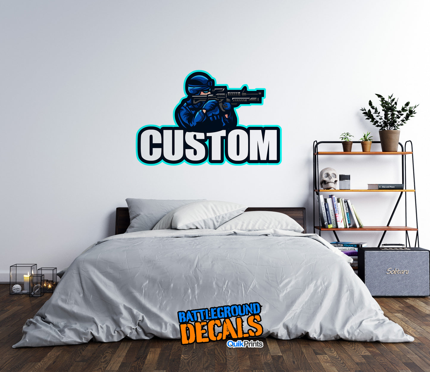 Personalized Gamer Name Wall Graphic - Swat Team