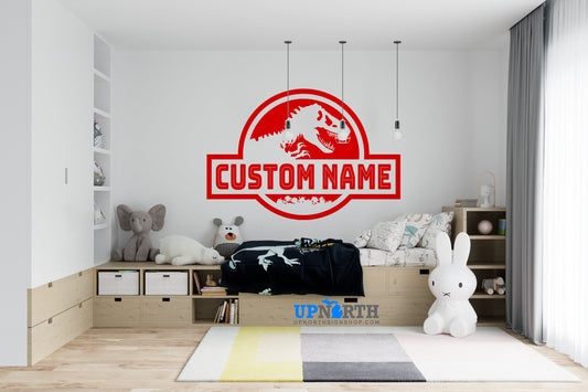 Personalized Jurassic Sign Decal