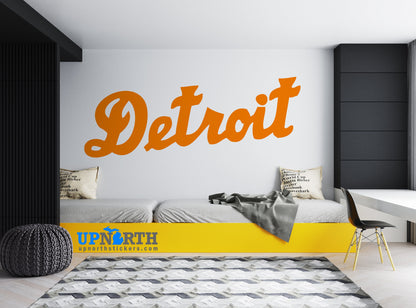 Detroit (Cursive Text)   - Detroit Michigan Decal