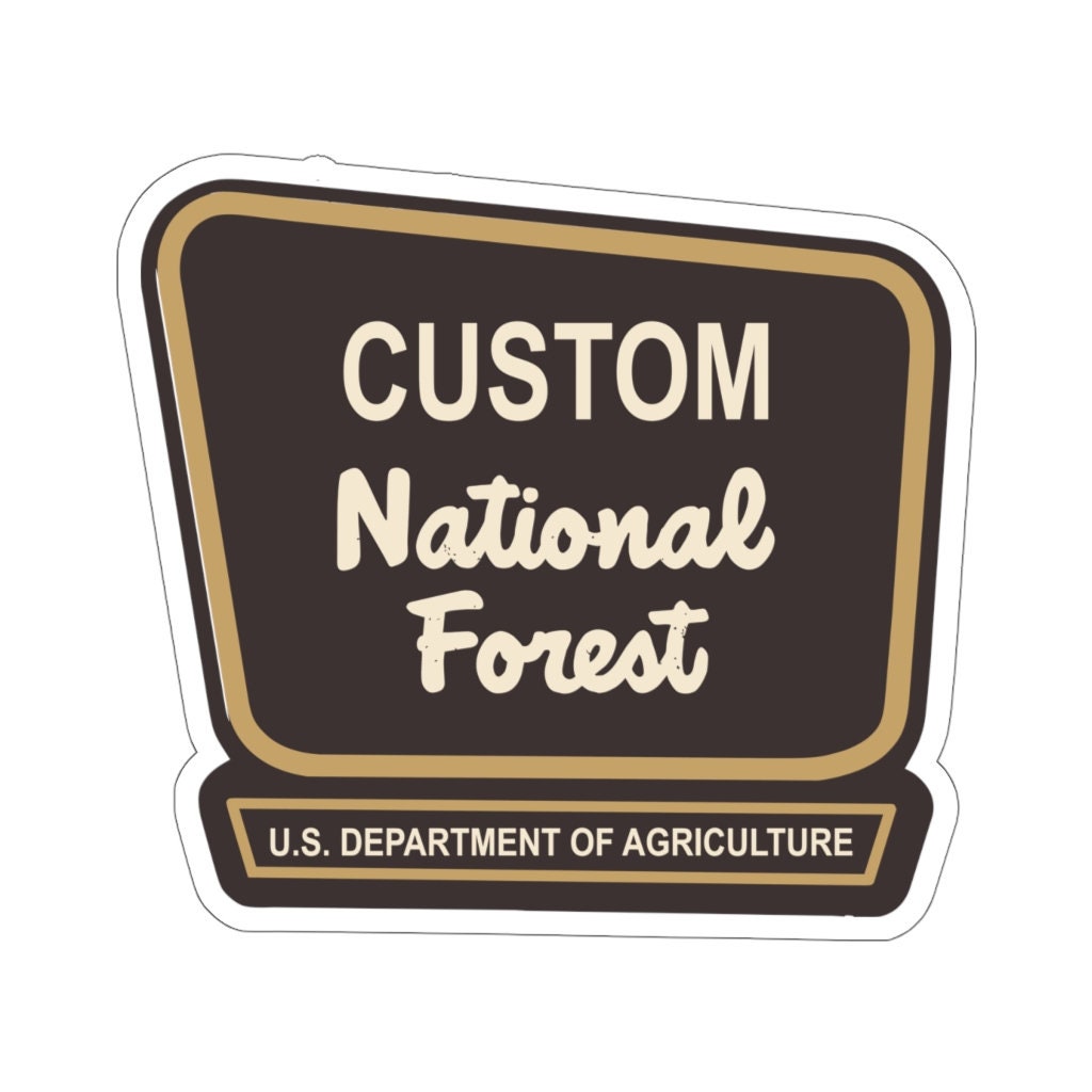 CUSTOM National Forest Sticker