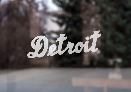 Detroit (Cursive Text)   - Detroit Michigan Decal