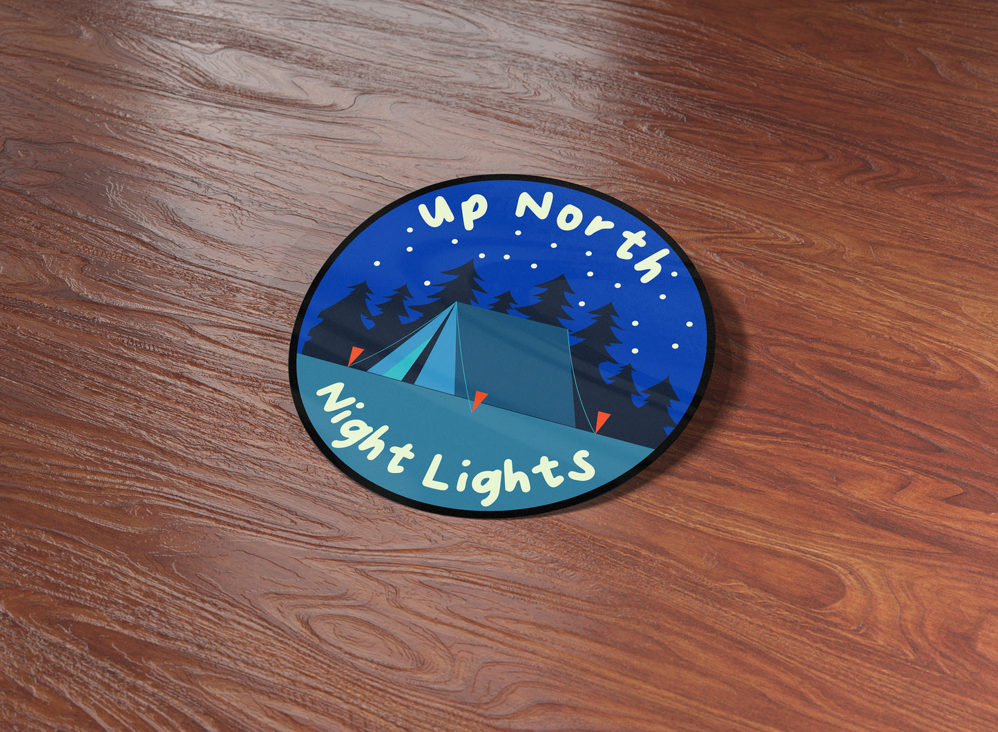 Up North Night Lights Sticker