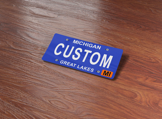 Custom Michigan License Plate Sticker