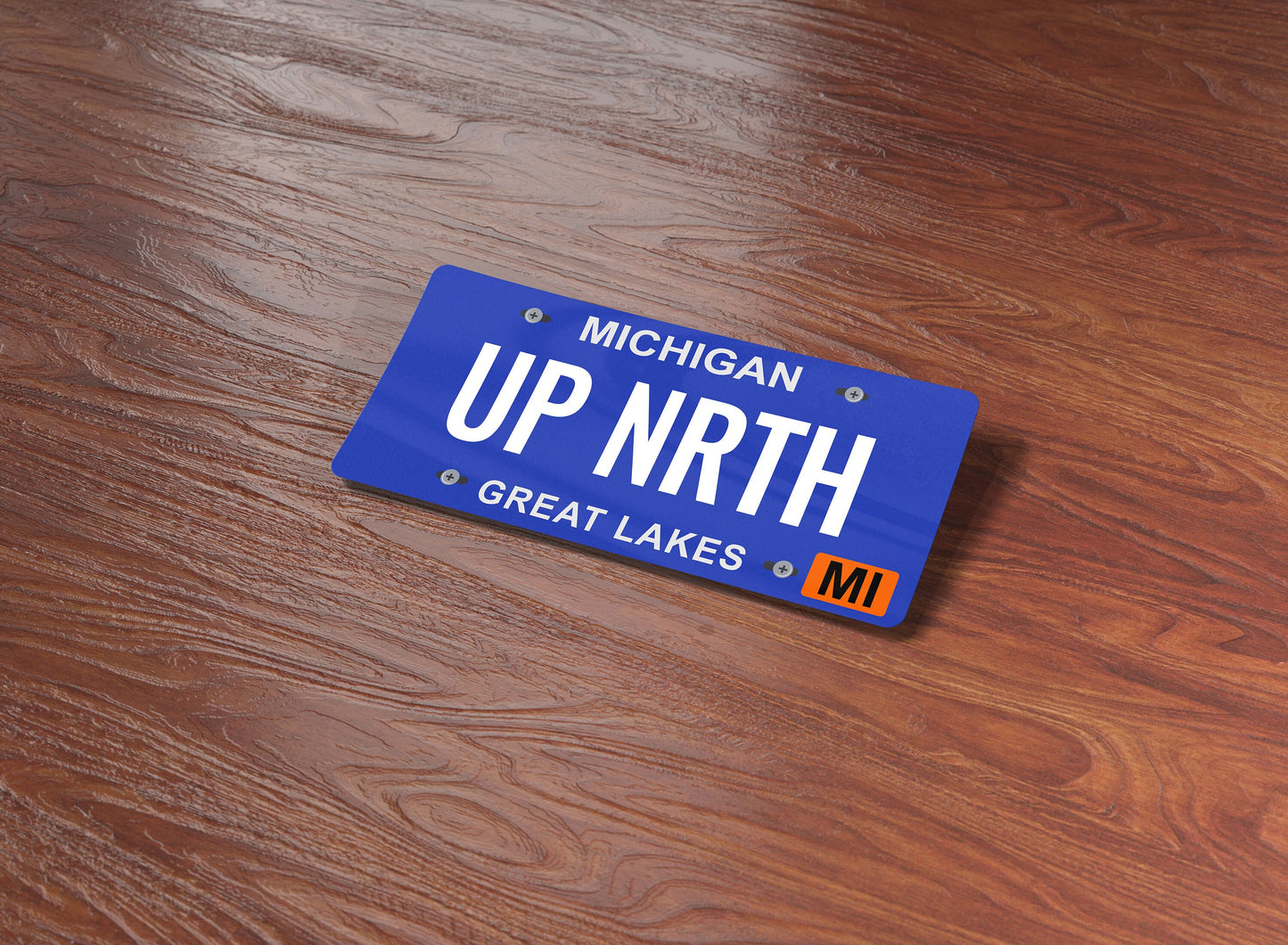 Up North Michigan License Plate Sticker