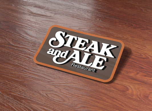 Steak & Ale Restaurant Sticker