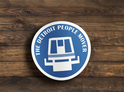 The Detroit People Mover Sticker