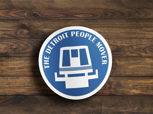 The Detroit People Mover Sticker