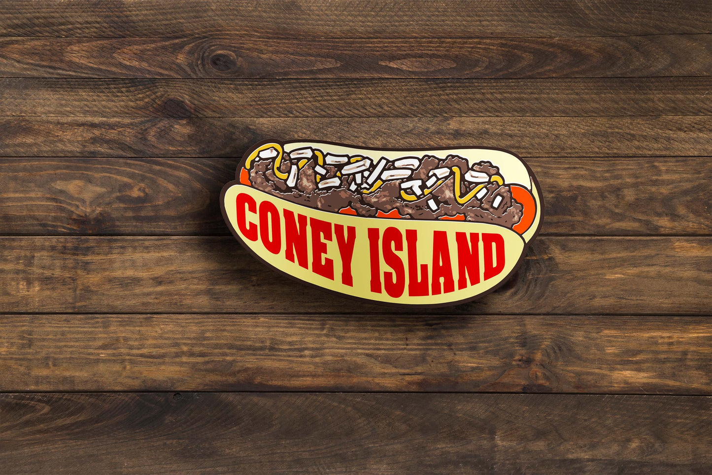 Coney Island Hot Dog Sticker