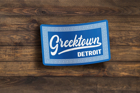 Greektown Detroit Sticker