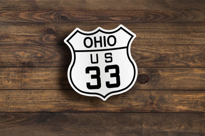 Custom US Highway Sticker