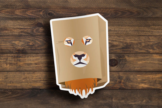 Paper Lion Sticker