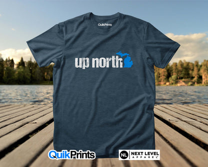 Up North Michigan (Blue Vintage Print)