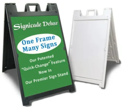Signicade Deluxe Sidewalk Sign with Printed Inserts - Image 6